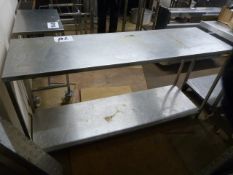 *Stainless Steel Preparation Table with Shelf ~171x51x84cm