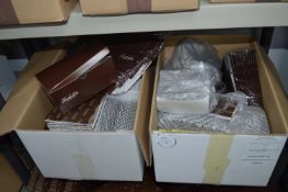 *Two Boxes of Chocolate Packaging; Cartons, Inserts, etc.