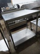 *Stainless Steel Prep Table/Trolley ~80x63x89cm