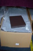 *72 APT Brown Magnet Boxes with Shiny Gold Inlayer 18x18x3cm