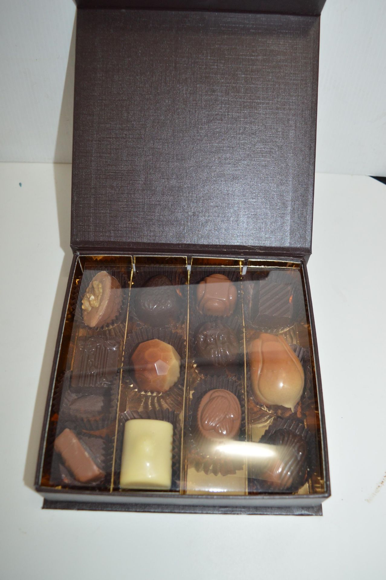 *6" Square Box of 12 Handmade Belgium Chocolates
