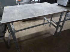 Plywood Top Industrial Style Table