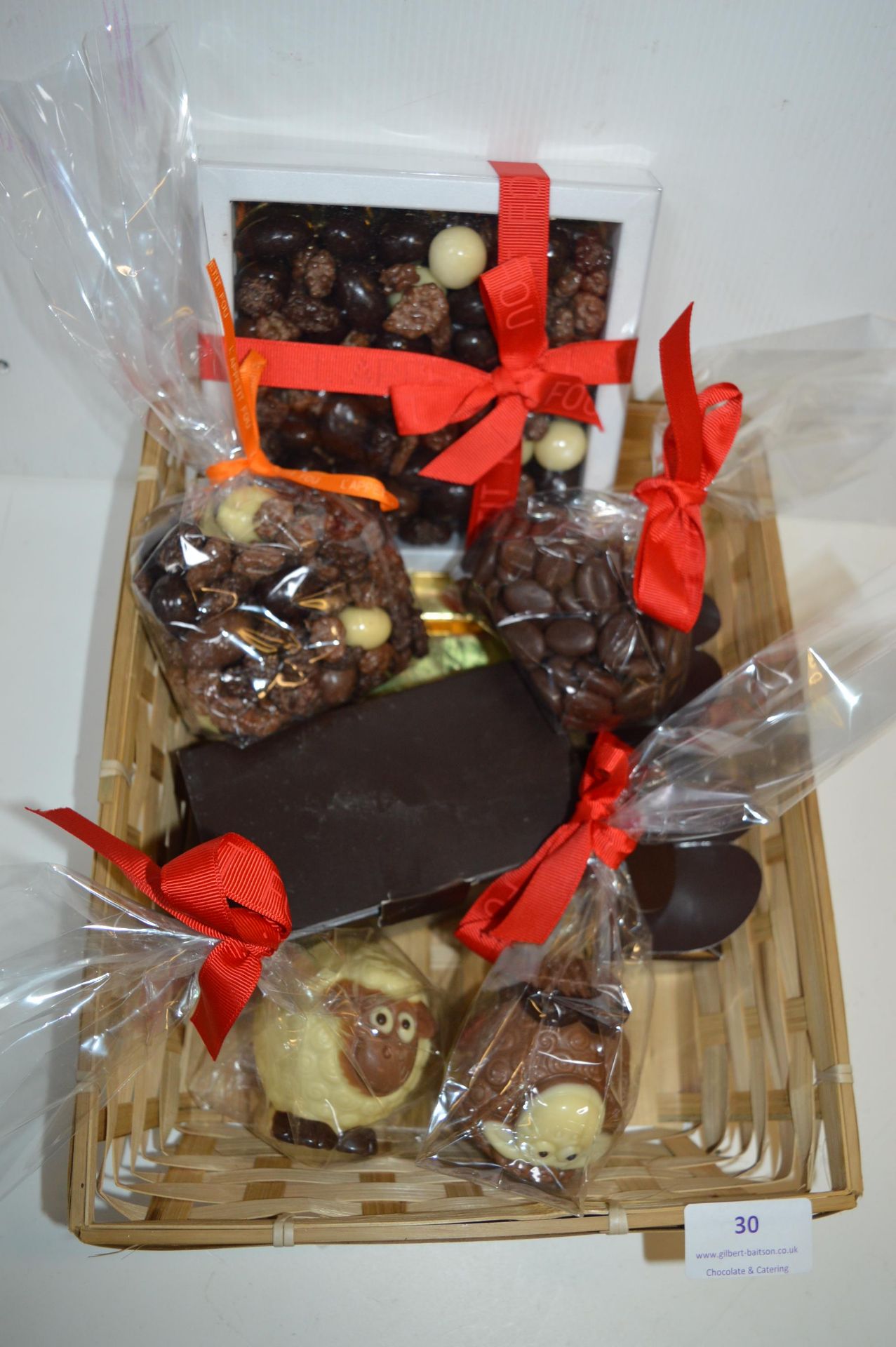 *Basket of Assorted Belgium Chocolates; Bags, Bars, Boxes, etc.