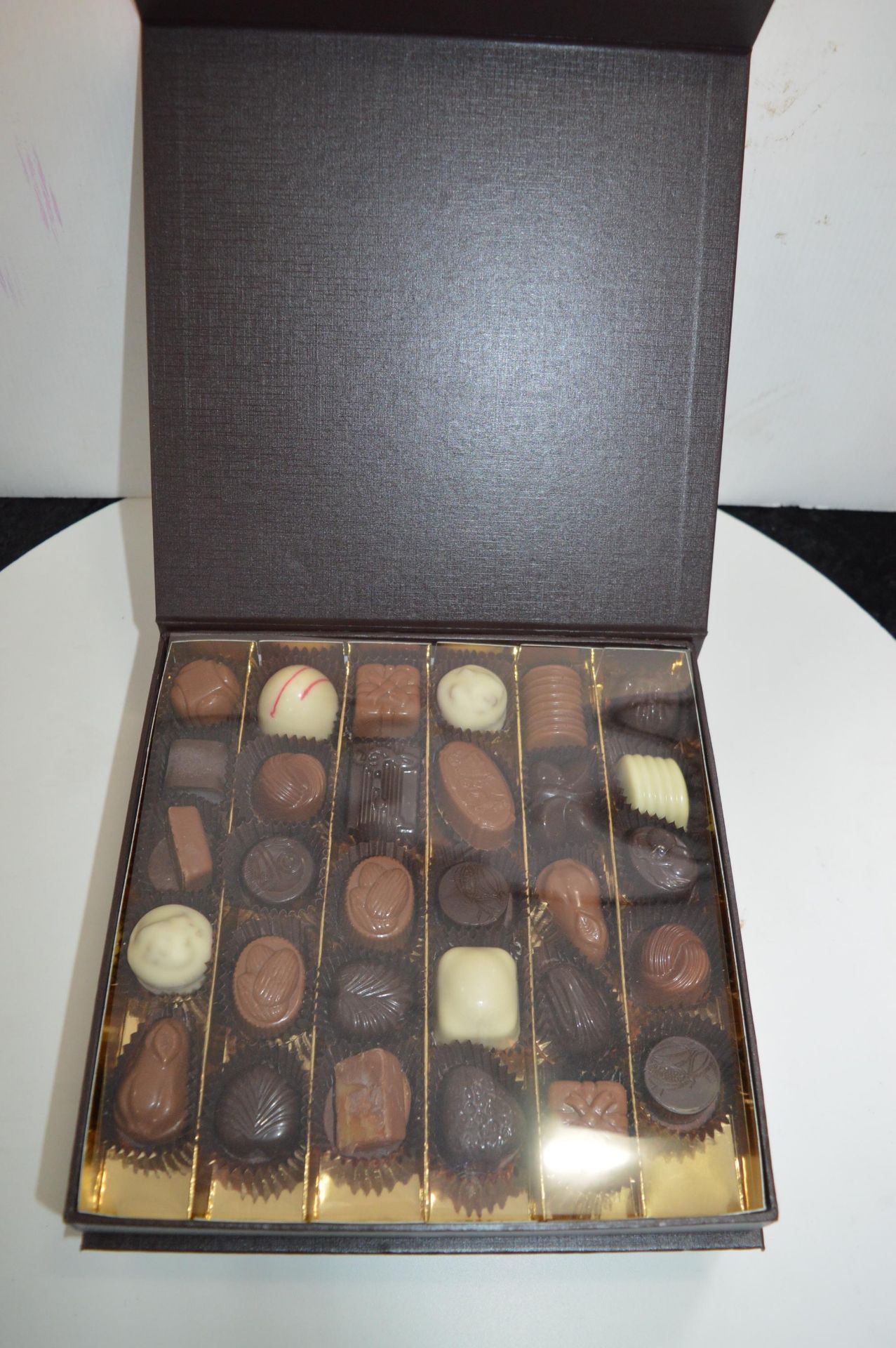 *9" Square Box of ~30 Handmade Belgium Chocolates