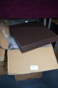 *26 APT Brown Magnet Boxes with Shiny Gold Inlayer 24x24x3cm