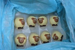 *16 White Chocolate Wooly Sheep