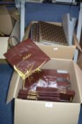 *Two Boxes of Packaging; Chocolate Box Inlays, and Brown Paper Bags 25x26cm