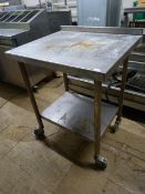 *Prep Table/Trolley with Shelf ~75x65x90cm