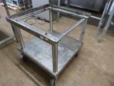*Stainless Steel Mobile Trolley with Shelf ~70x70x76cm