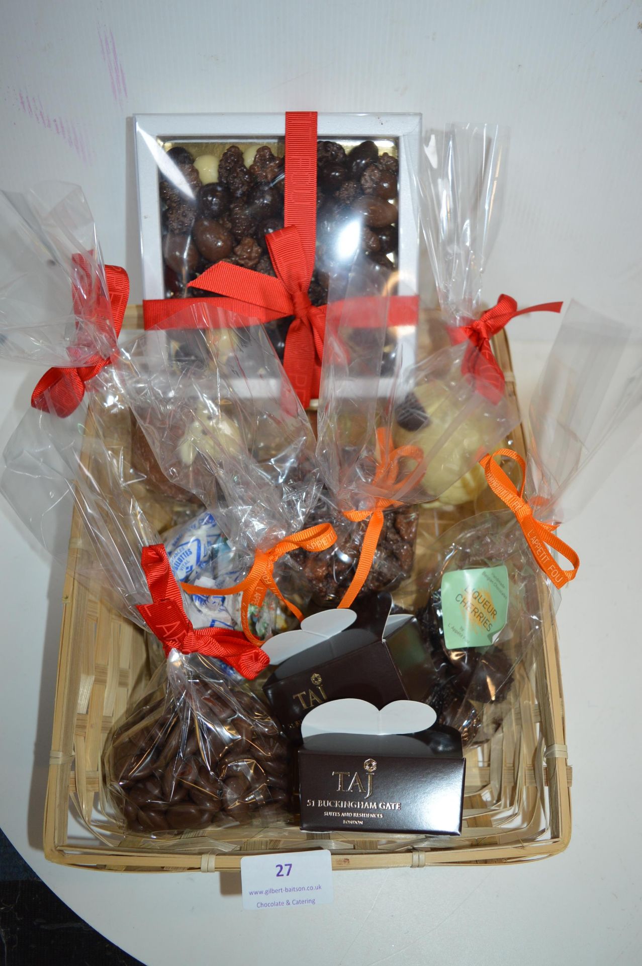 *Basket of Assorted Belgium Chocolates; Bags, Bars, Boxes, etc.