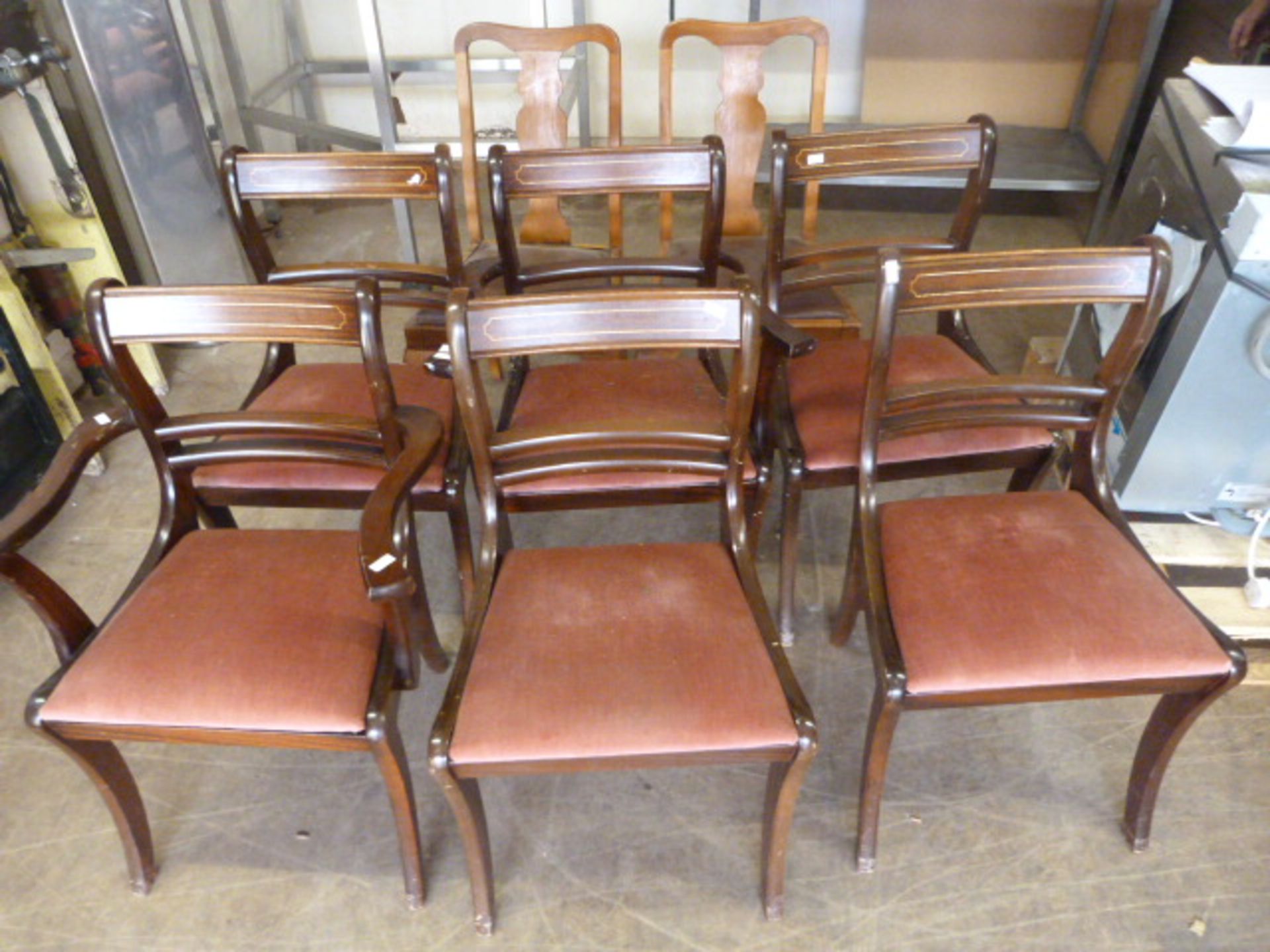 Eight Assorted Dining Chairs