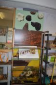 *Two Chocolate Shop Display Wall Boards 240x92cm, plus a Small Sign