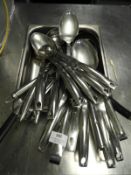 *20 Assorted Stainless Steel Spoons and Ladles