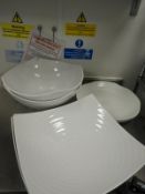 *Six Acrylic Serving Bowls and Platters