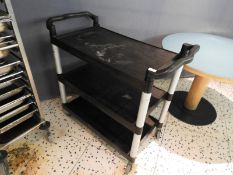 *Three Tier Catering Trolley