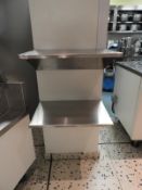 *Two Stainless Steel Wall Mounted Shelf Units