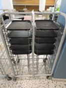 *Mobile Side-by-Side Tray Rack