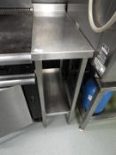 *Stainless Steel Infill Unit with Upstand to Rear and Undershelf 30x75cm