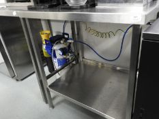 *Stainless Steel Preparation Table with Upstand to Rear 80x70cm