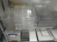 *Quantity of Rectangular and Square Clear Acrylic Serving Dishes