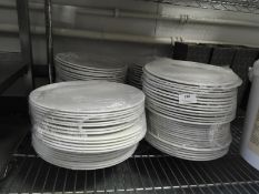 *~100 White Dinner Plates