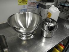 *Stainless Steel Champagne Cooler and an Ice Bucket