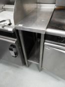 *Stainless Steel Infill Unit with Upstand to Rear and Undershelf 30x75cm