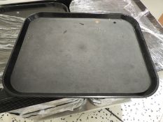 *Ten Black Plastic Trays