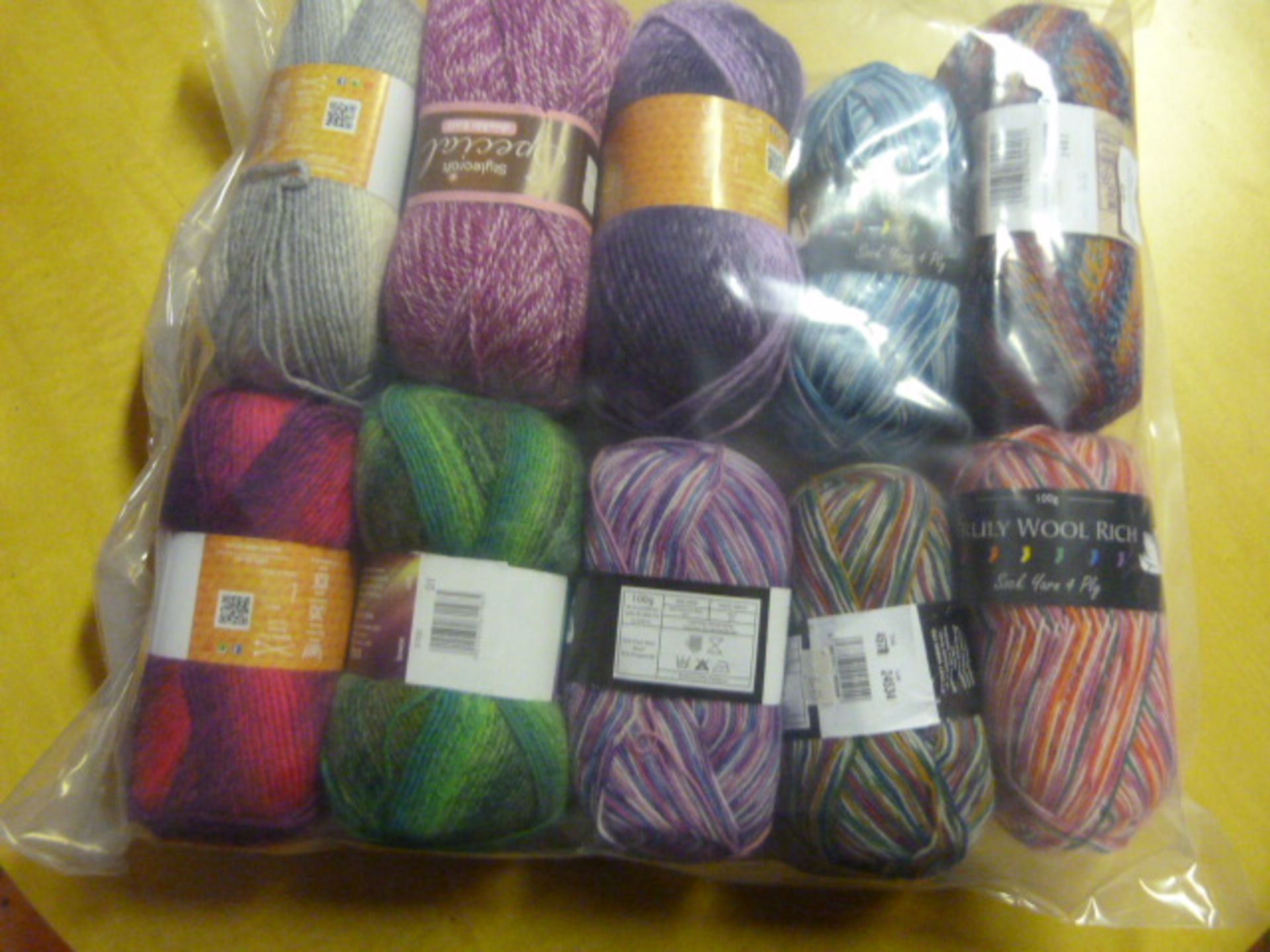 Ten Assorted Rolls of Wool