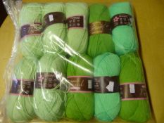 Ten Rolls of Green Wool
