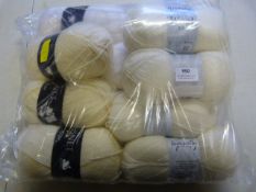 10pk of Cream, White and Ivory Wool