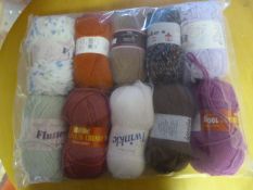 Ten Assorted Rolls of Wool