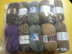 Ten Assorted Rolls of Wool