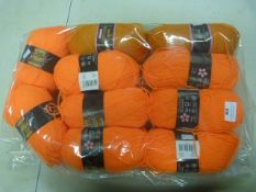 10 Balls of Orange Wool