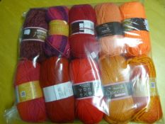 Ten Assorted Rolls of Wool