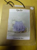 Make Your Own Knitted Girl Bear Set