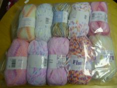 Ten Assorted Rolls of Wool