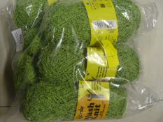 7pk Wash Knit Green Wool