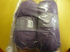 Two Large Rolls of Purple Wool