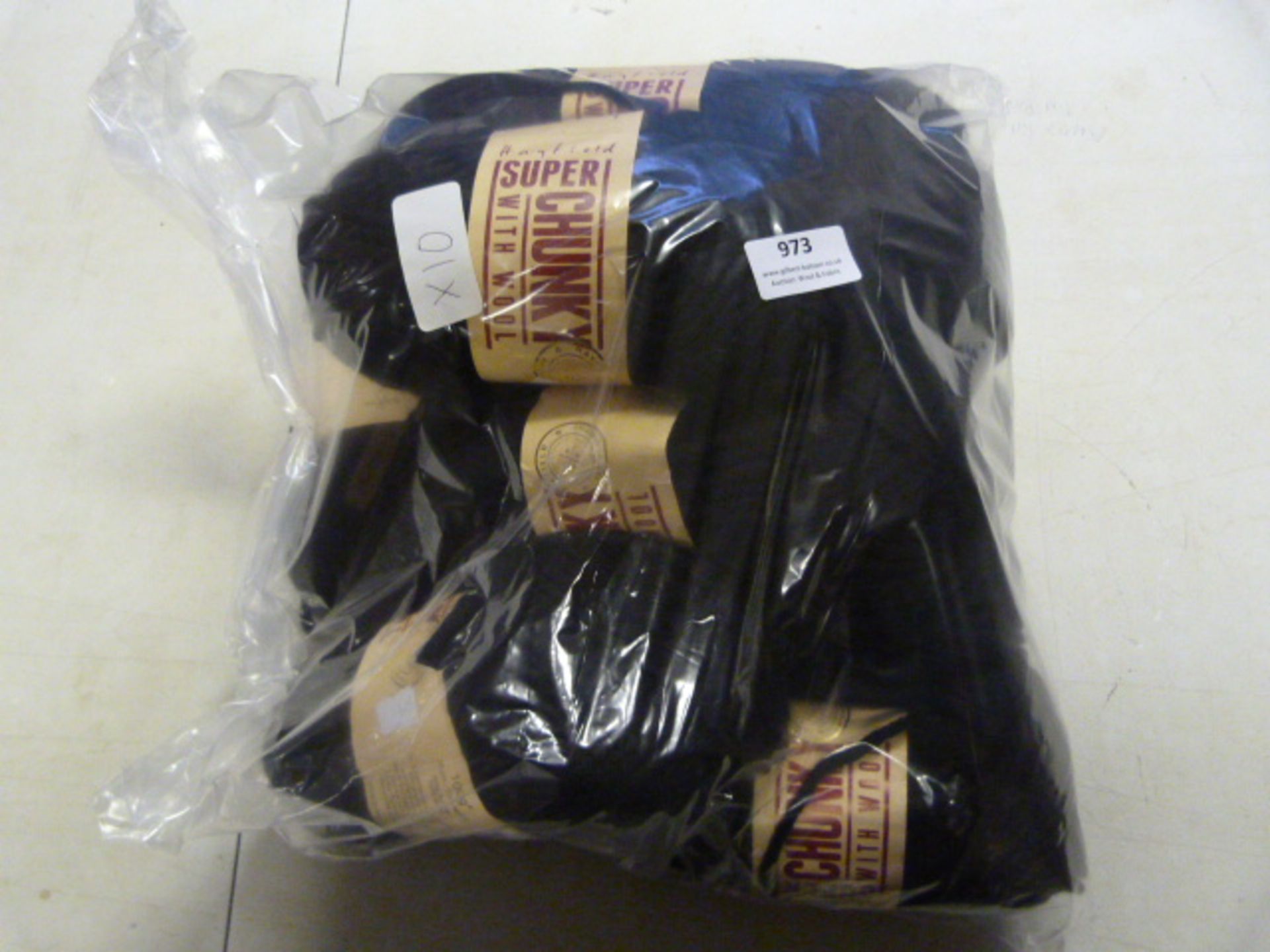 10pk Black Wool