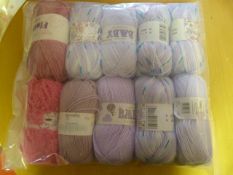 Ten Assorted Rolls of Wool