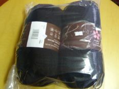 Two Large Rolls of Black Wool