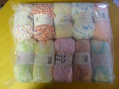 Ten Assorted Rolls of Wool