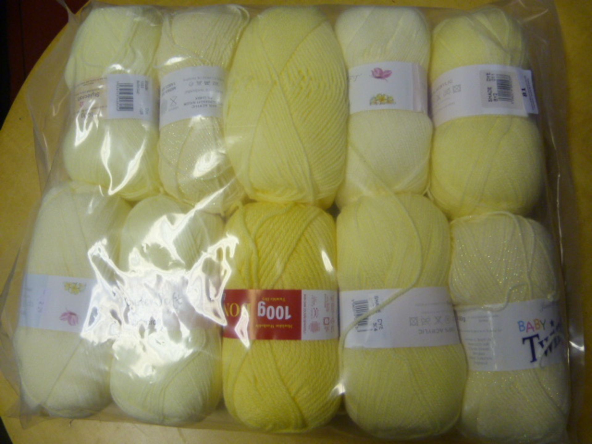 Ten Rolls of Yellow Wool