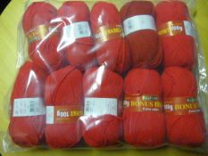 Ten Rolls of Red Wool