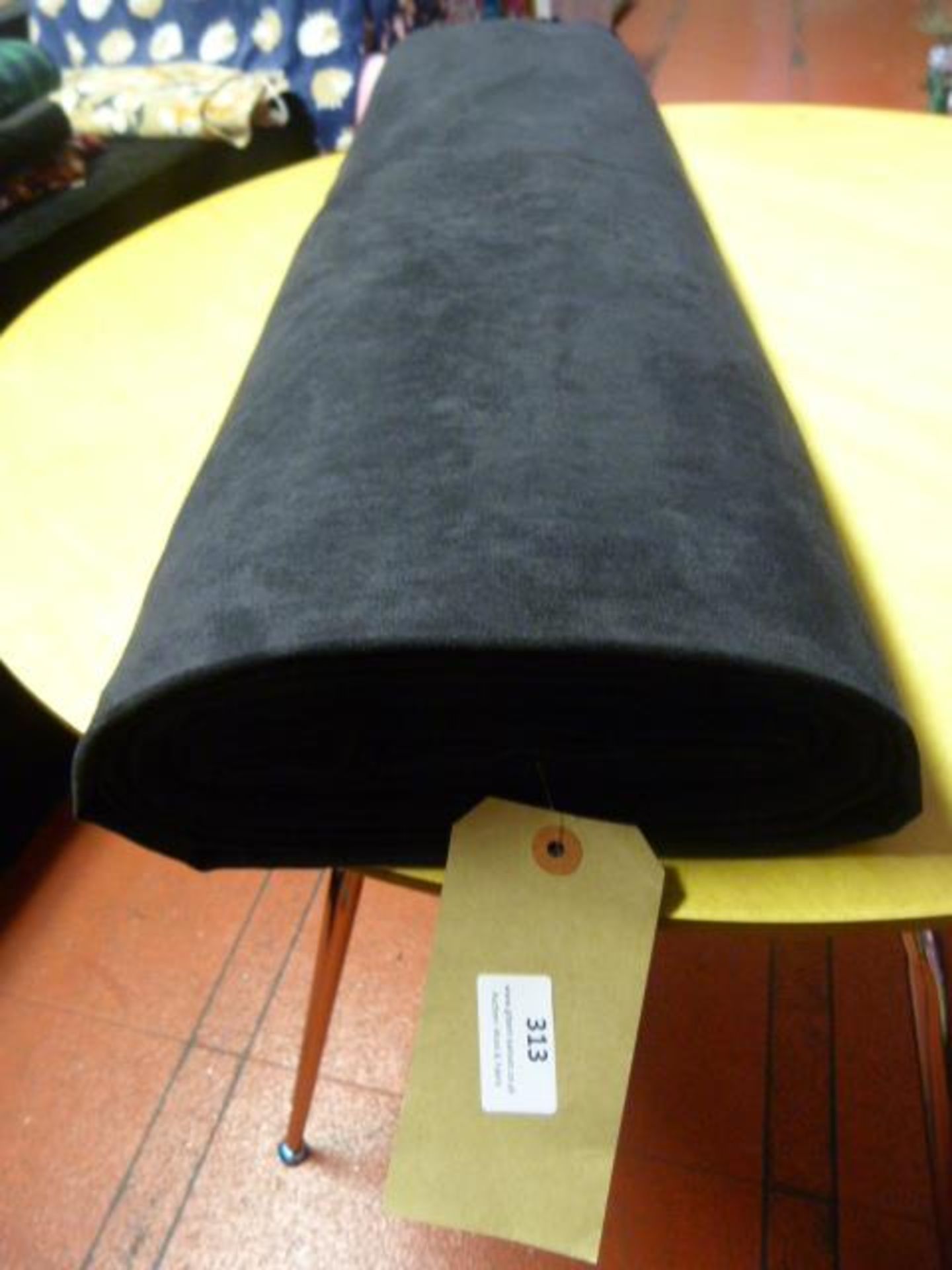 Roll of Black Suede