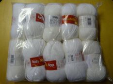 Ten Rolls of White Wool
