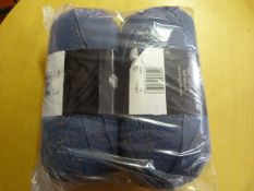Two Large Rolls of Blue Wool