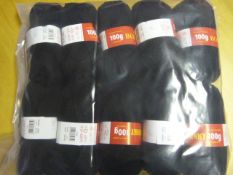 Ten Rolls of Black Wool