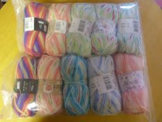 Ten Assorted Rolls of Wool